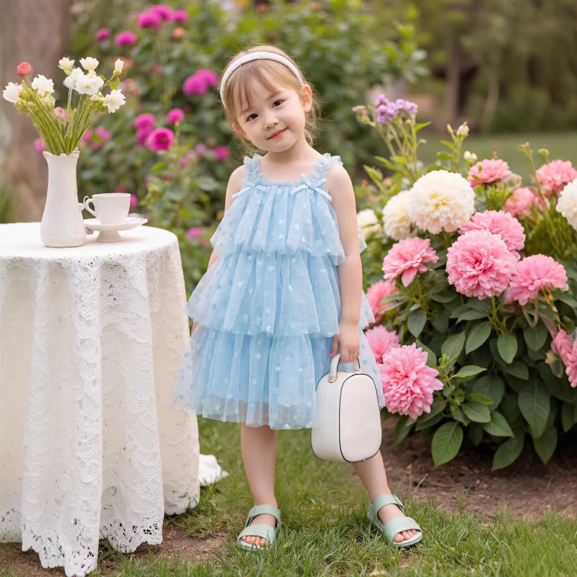 Girls' Dress Fairy Star Dot Tulle Cake Tutu Princess Dress