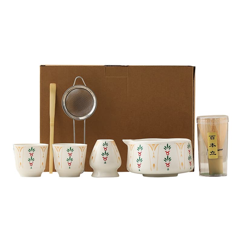Matcha Bowl Set with Chasen Stand, Song Dynasty Style Tea Whisk Holder, Chasen Rest, Japanese Tea Ceremony Tea Tray