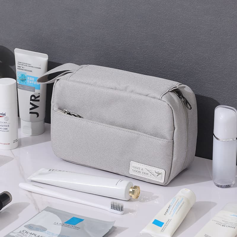Three-Compartment Toiletry Bag Large Capacity Portable Travel Hanging Storage Bag Fashionable Cosmetic Bag Lightweight Travel