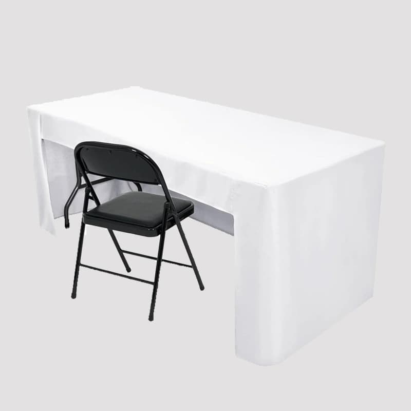 Rectangular solid color conference table cover, office event sign-in table skirt, hotel conference table cover, solid color with rolled edges