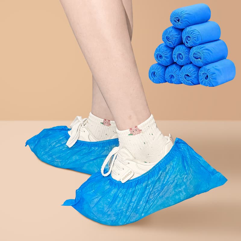 Disposable non-woven shoe covers, wear-resistant anti-slip for guests, home indoor dustproof shoe covers, computer room clean room foot covers
