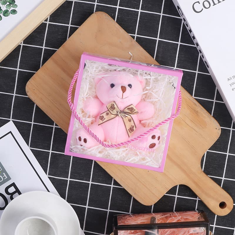 PVC Fully Transparent Handle Box PET Bag Baking Candy Cosmetics Gift Packaging Plastic Foldable Box
