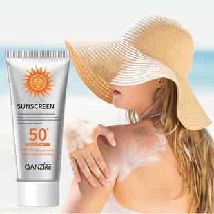 Cross-border English Sunscreen SPF50+ Sunblock, UV Protection Anti-sweat Sunscreen Lotion, In Stock