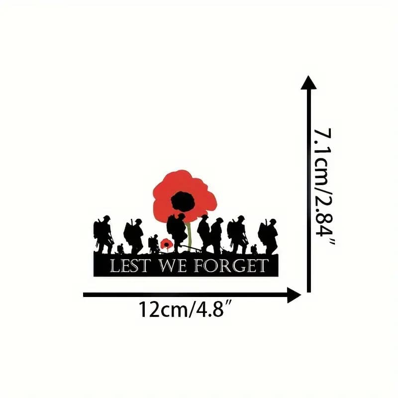Cross-border car stickers, personalized, creative and interesting car stickers lest we forget vinyl stickers decals are waterproof