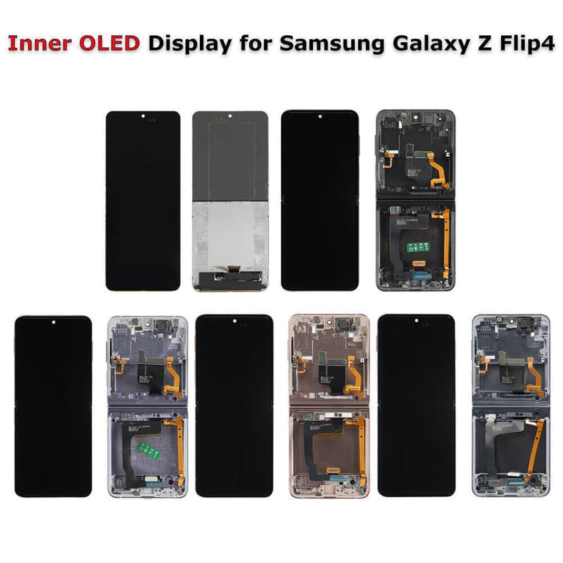For Samsung Galaxy Z Flip 4 Phone Screen Assembly Original LCD Display Inner and Outer Screen