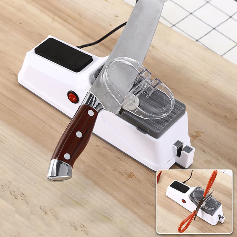 Double-sided Electric Knife Sharpener Base Household Whetstone Floor Stall Knife Sharpening Tool Durable Kitchen Utensil