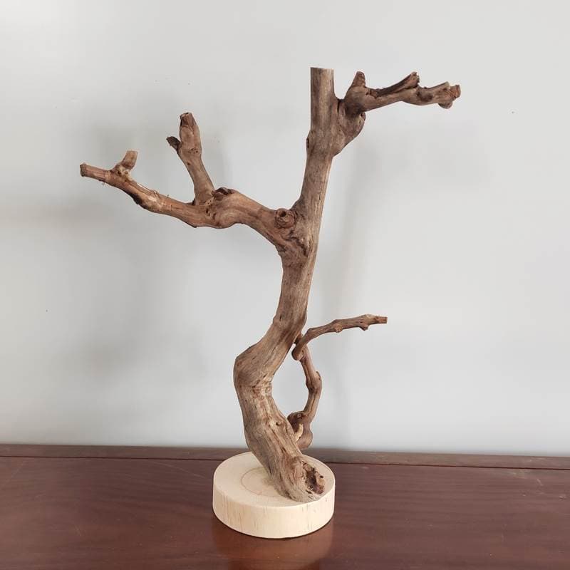 Log tree branches and trunk decoration with bottom support coffee table decoration handmade jewelry solid wood bracket
