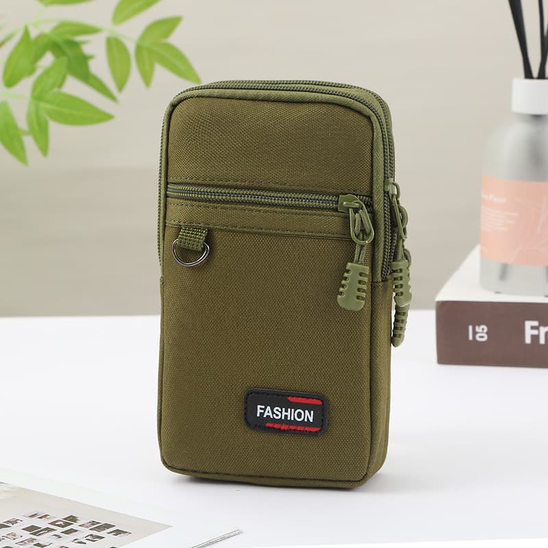 Multi-functional Waist Bag for Men with Belt Clip, Phone Wallet, Outdoor Carabiner Pouch for Seniors