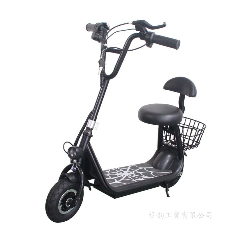 Electric Scooter for Women, Small Trendy Lightweight Step Pedal Harley Cute Parent-Child Battery-Powered Folding Commuter Scooter