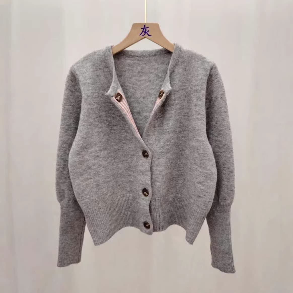 Korean Style Spicy Girl Navy Collar Knitted Long-Sleeve Cardigan for Women, New Autumn and Winter Slim-Fit Slimming Vest Sweet Cool Set