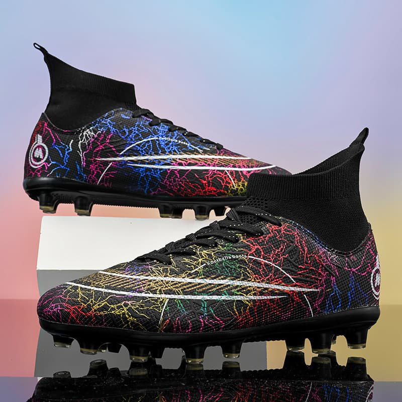 New Export High-Top Football Boots for Students and Adults, Assassin 14 Studs, Outdoor Sports Match Children's Football Shoes