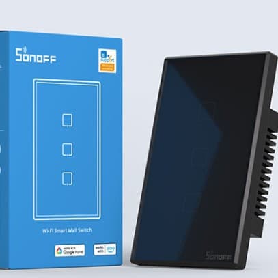 SONOFF T3US2C T3US3C Black Touch Switch