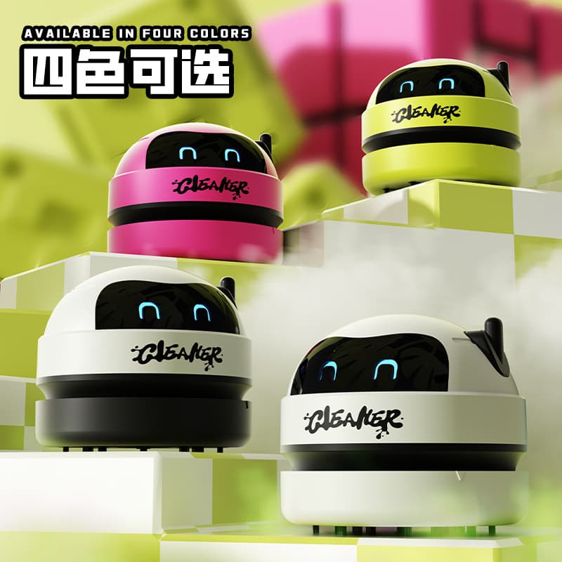 New cross-border household mini vacuum cleaner portable large suction wireless three-speed adjustable desktop dust cleaner