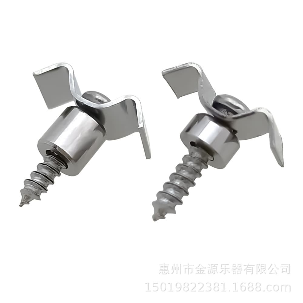 ST Simple Airplane Style High-Base Electric Guitar Headstock String Retainer String Lock Guide Gold