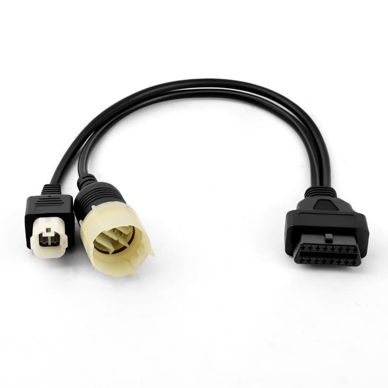 OBD2 to 4 Pin Diagnostic Adapter Cable Motorcycle Honda Suzuki 8 Pin Connection