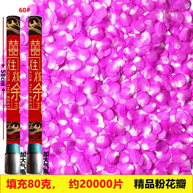 Confetti Cannon Wedding Party Flower Petal Rain Small Celebration Firecracker Birthday Handheld Confetti Launcher