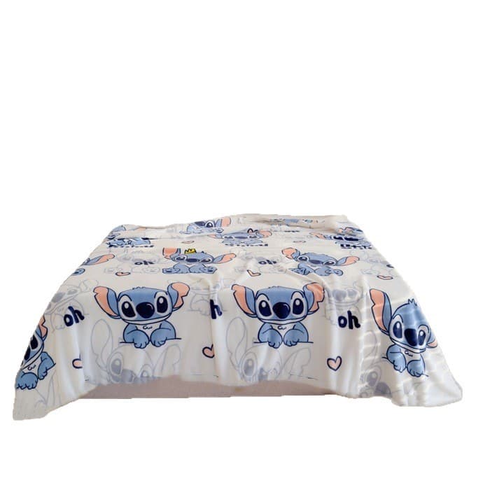 Cross-border Flannel Blanket Anime Cartoon Stitch Kids Blanket Infant Student Blanket Gift Blanket Wholesale