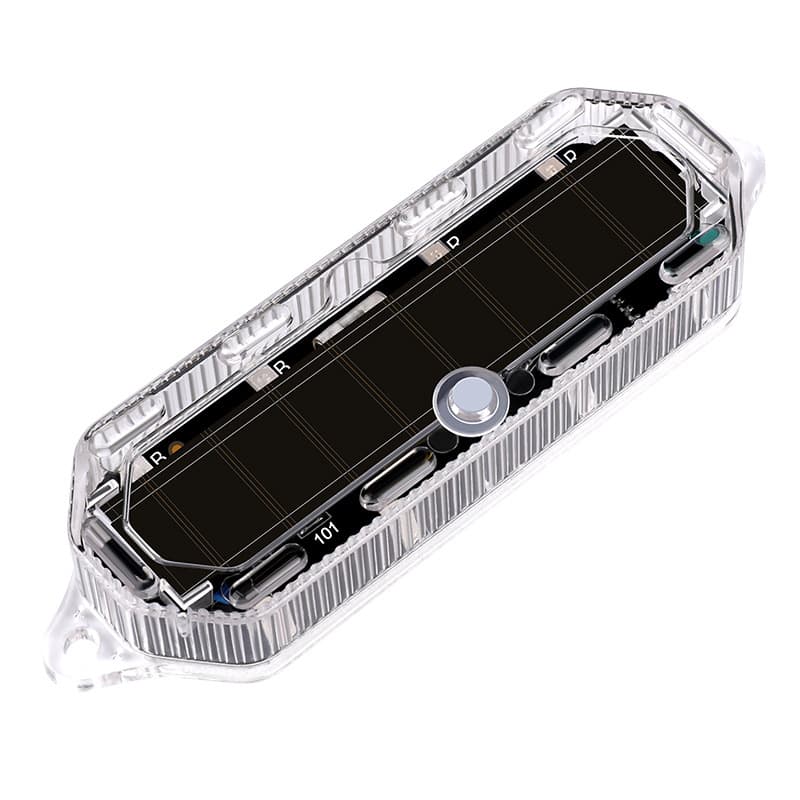 Car Solar Charging Grille Light, Cycling Night Riding Anti-Collision Warning Light, Universal Flashing Alert Light for Motorcycles and Electric Vehicles