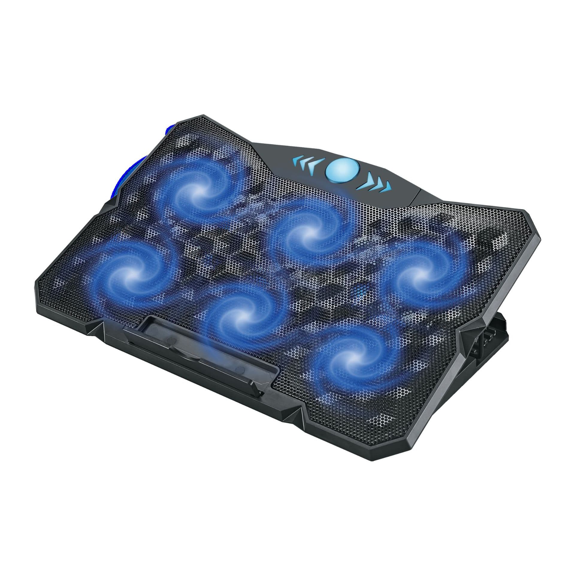 F62 PLUS Height Adjustable Six Fan Adjustable Speed RGB Seven-Color Light Laptop Cooling Base