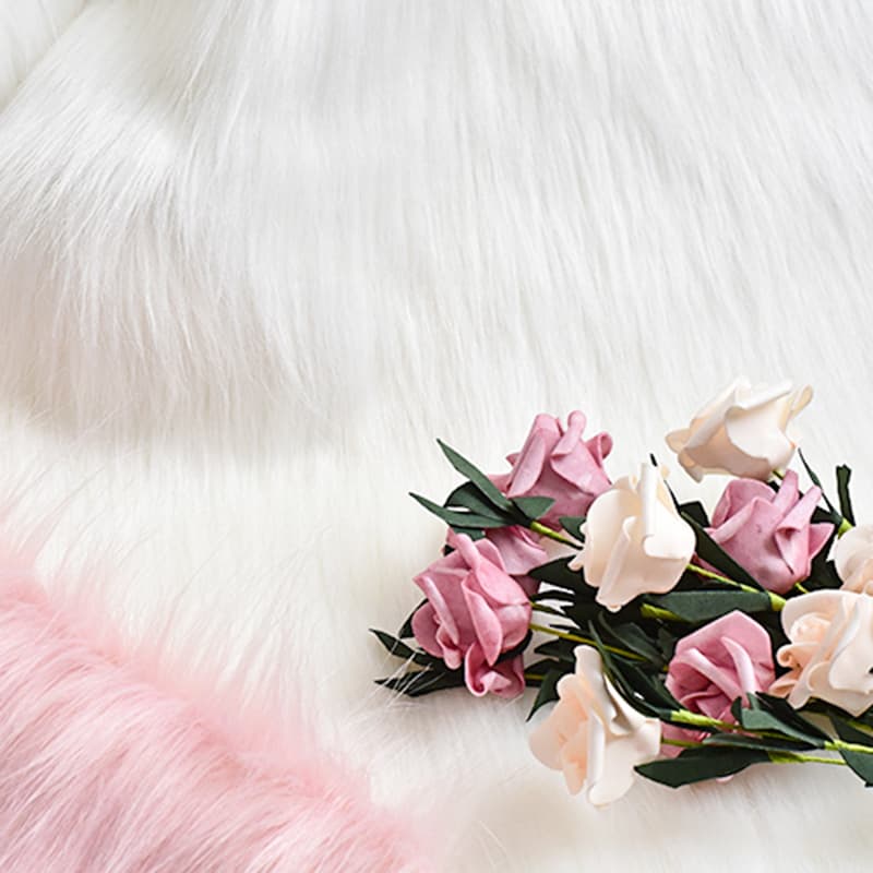 Long Plush Photography Background Cloth Beauty Jewelry Props Live Broadcast Exhibition Desk Flannelette Photography Background