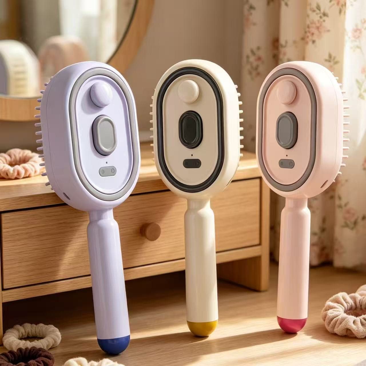 Electric Spray Air Cushion Massage Comb, Scalp and Hair Root Massage, Moisturizing and Smoothing Hair Care Massage Comb