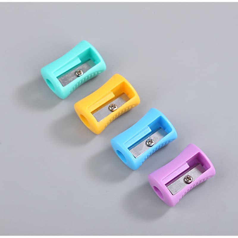 Longli Single-Hole Pencil Sharpener Mini Plastic Simple Pencil Sharpener Student Learning Pencil Sharpener Gift Pencil Cutter Wholesale