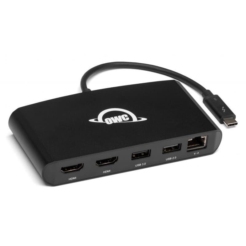 OWC Thunderbolt 3 HDMI Gigabit Ethernet Mini Expansion Dock, Mini Dock with 4K HDMI