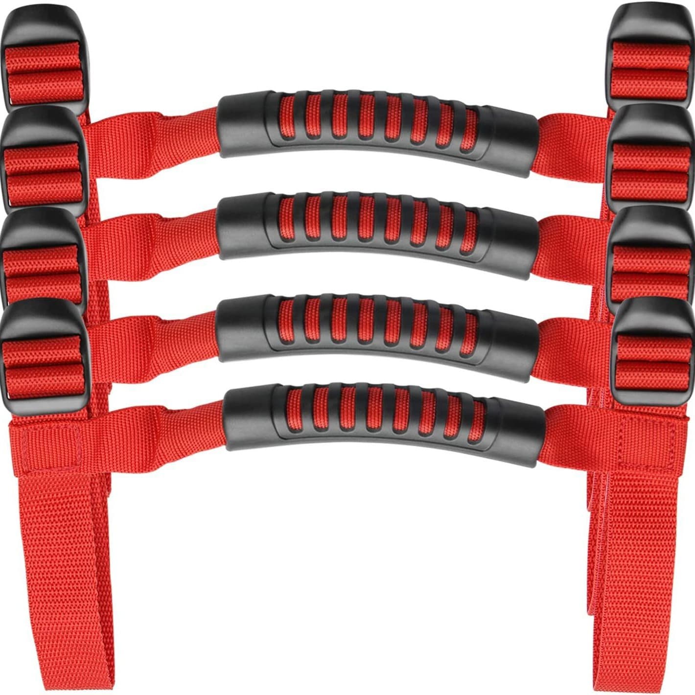 Outdoor Wrangler Accessories Nylon Grab Handle Red Wrangler Car Handle Off-Road Vehicle Handle