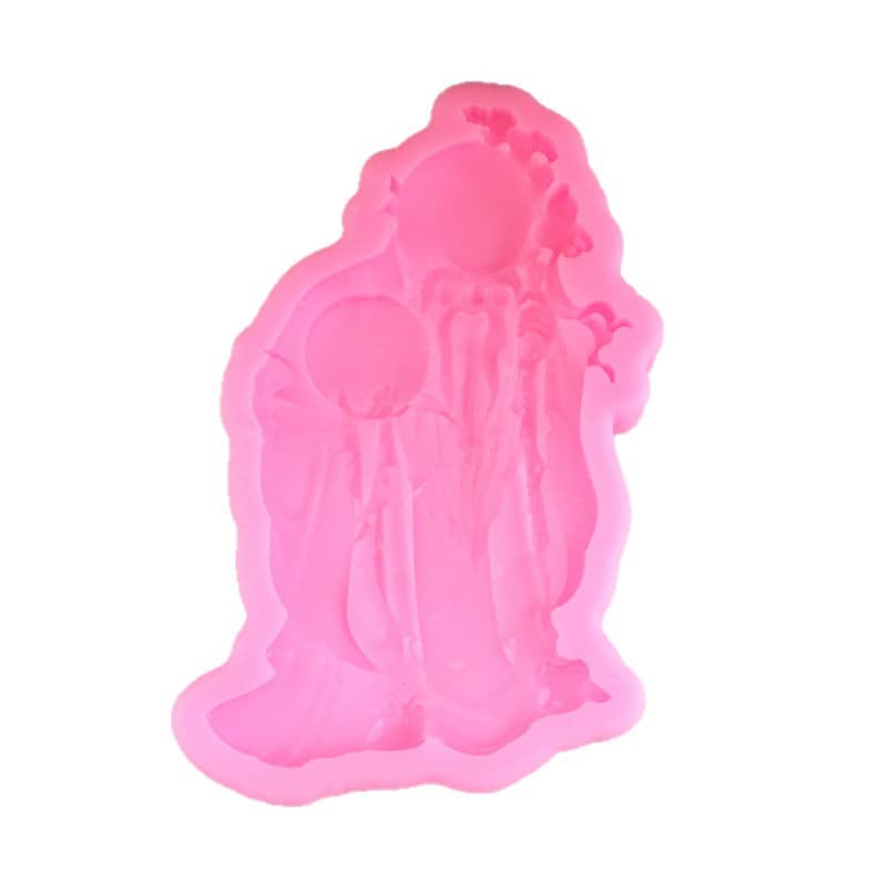 DIY 3D Longevity God Silicone Mold Handmade Fondant Cake Mold Cake Decoration Baking Tool