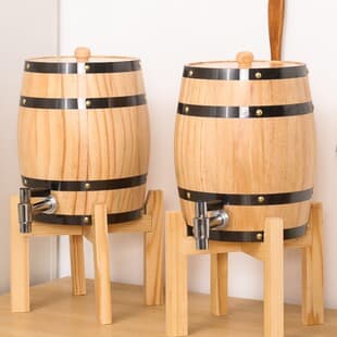 Wooden Oak Wine Barrel, Home Vertical Beer Barrel, Brewing Barrel, Wine Decoration Barrel Wholesale
