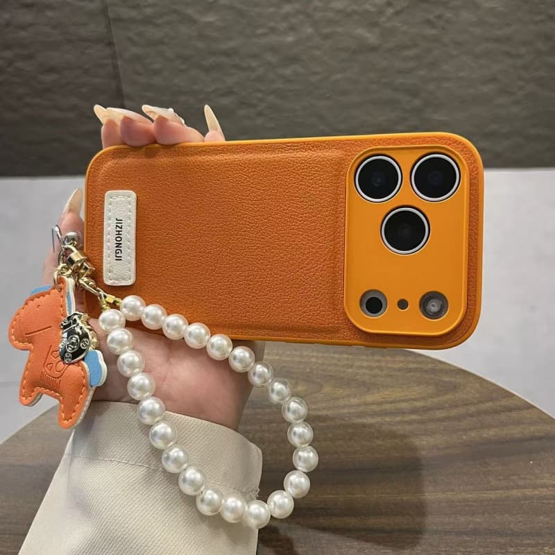 Plain Orange Get Money Now pendant chain suitable for iPhone 17 Pro Max Apple 16 phone case 15 new style