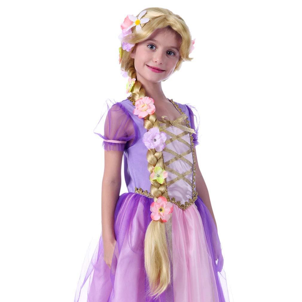 Cross-border dropshipping Shein TEMU Rapunzel wig long braid full flower wig Coser wig