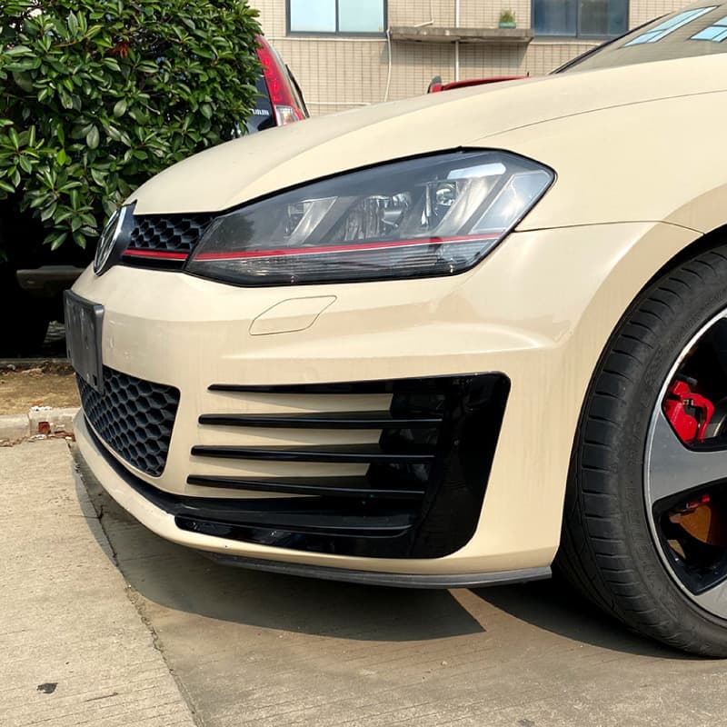 Fit for Volkswagen Golf MK7 GTI 2013-2016 Front Wind Splitter Grille Decal Exterior Modification Accessories