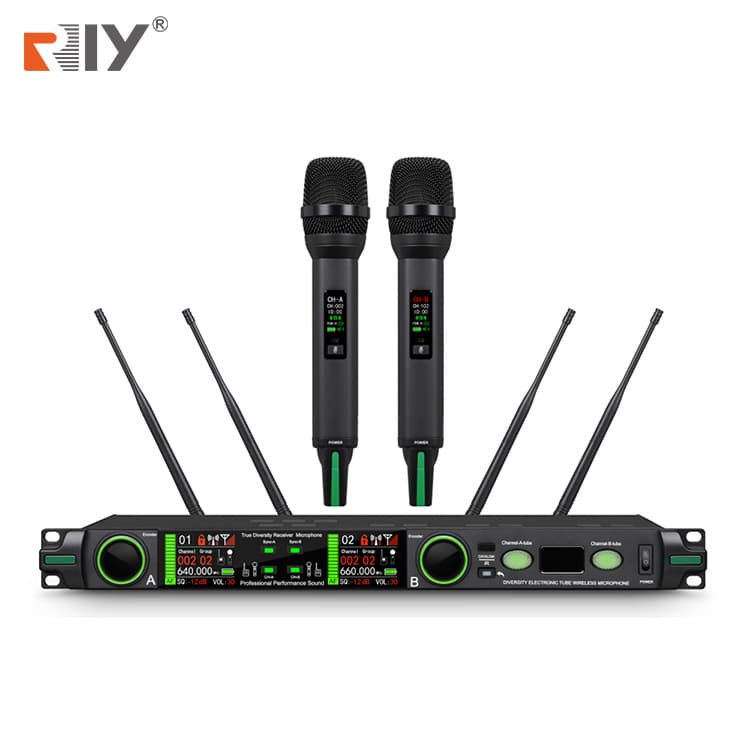 M-9602 True Diversity Tube Wireless Microphone 1-to-2 Stage Performance Home Conference Wireless Microphone
