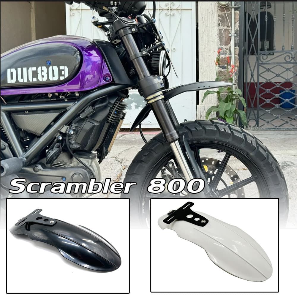 Motorcycle high-mounted fender Scrambler windproof design for Ducati Scrambler 800