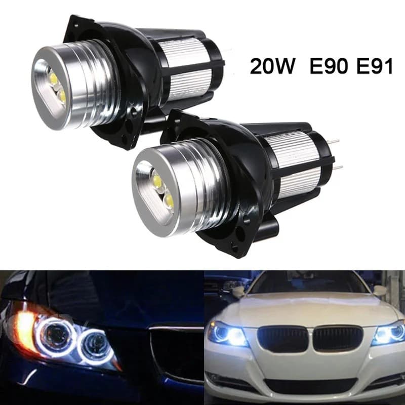 Cross-Border Hot Selling Angel Eye Fog Light for BMW E90 10W LED Specific Fog Light LED Fog Light Decorative Light