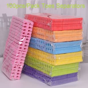 50pcs/200pcs Toe Separators EVA Sponge Disposable Nail Art Auxiliary Tool