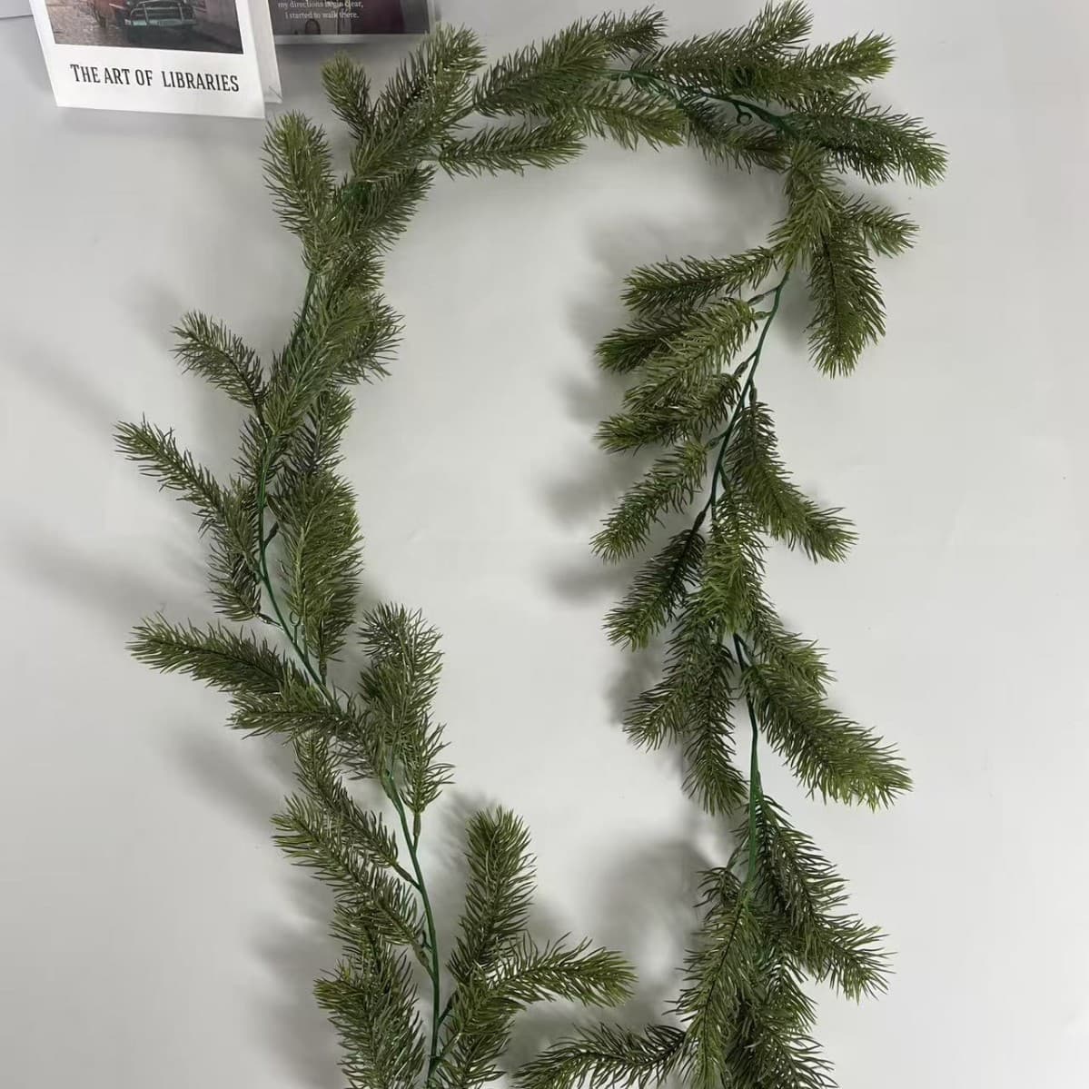 Cross-border Amazon artificial green plants, Chinese juniper and pine leaves, indoor and outdoor decorations, pine needles, Christmas tree leaves wholesale