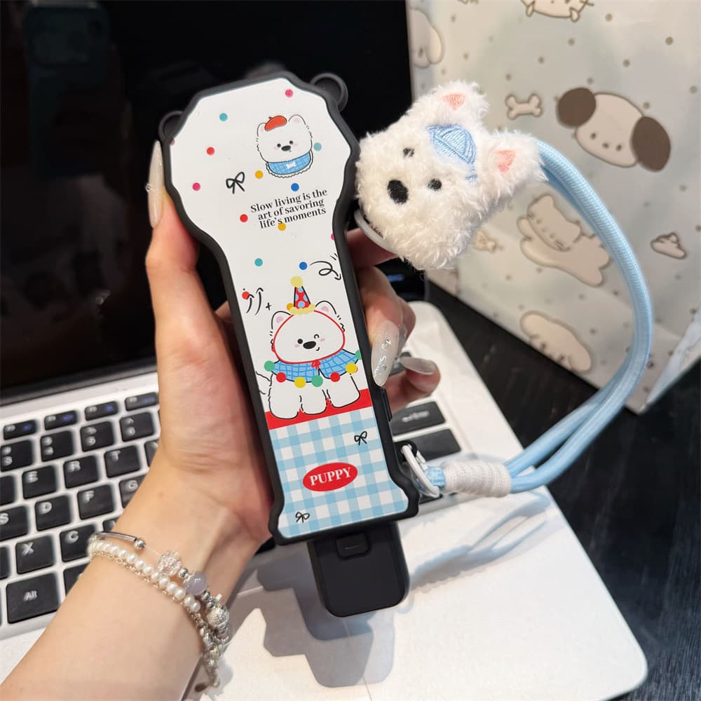 Cute Dog Protective Case for DJI Pocket 3, Flip Cover for DJI Pocket 4 Personalized Action Camera