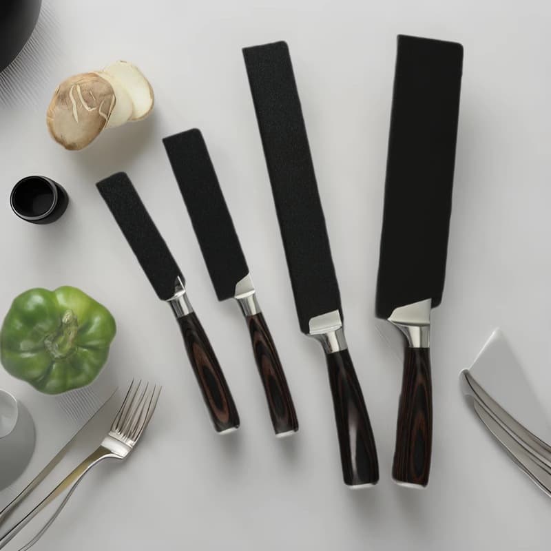 ABS Flocked Knife Sheath 4.6-inch to 10.5-inch Universal Blade Protector Waterproof Durable Hand Guard