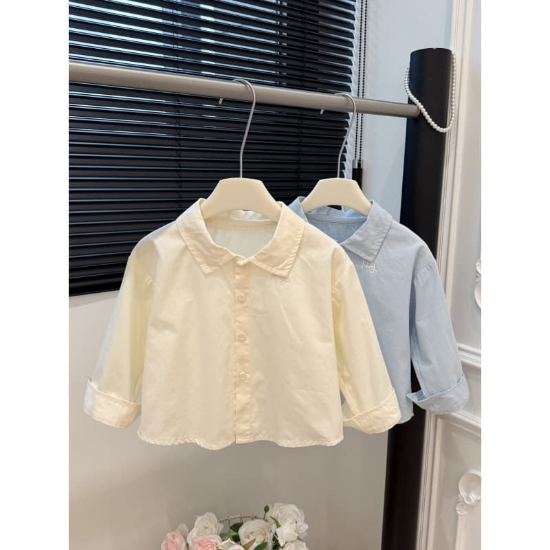 New Autumn Children's Pure Cotton Shirt, Korean Style, Handsome and Fashionable, Casual and Versatile Top for Boys and Girls