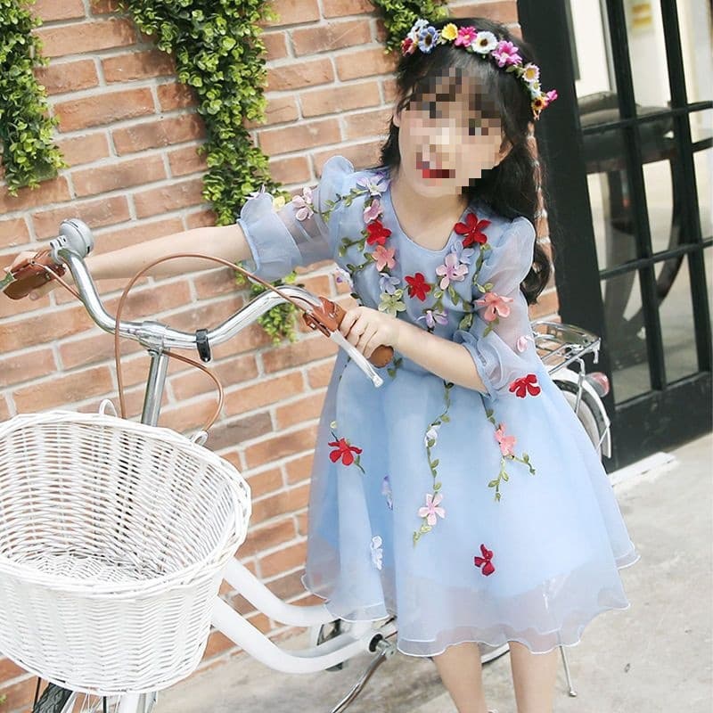 Girls Summer Dress Children Princess Dress Little Girl Tulle Skirt Children's Day Performance Costume Baby Fairy Dress