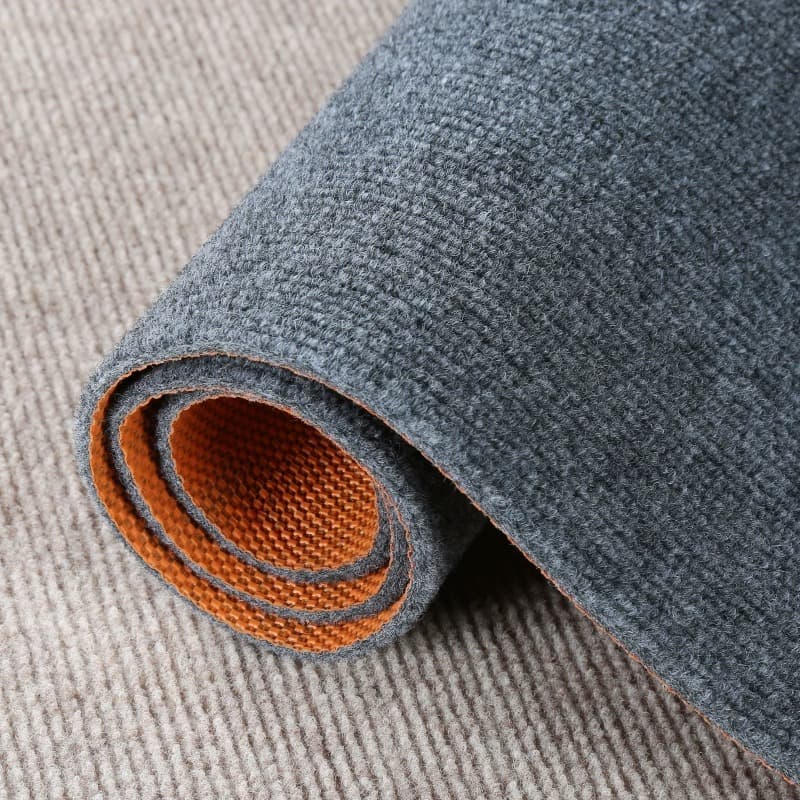 Dirt-resistant gray carpet for home kitchen, non-slip commercial office carpet, large area wear-resistant full coverage carpet