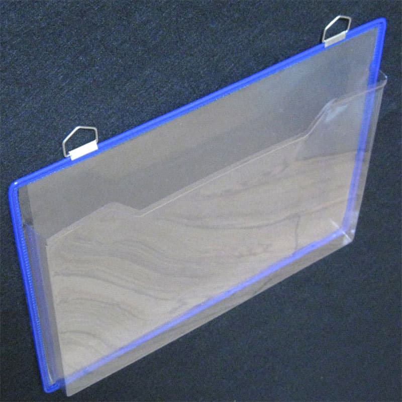 Hanging Transparent Thick Style File Bag Workstation Magnetic Storage Box A4 Horizontal Document Organizer