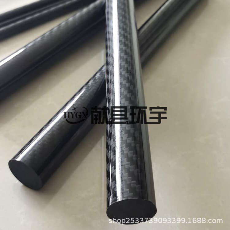 Develop according to drawing Huanyu manufacturer Hebei carbon fiber rod pultruded carbon fiber rod carbon fiber tube pultruded profile