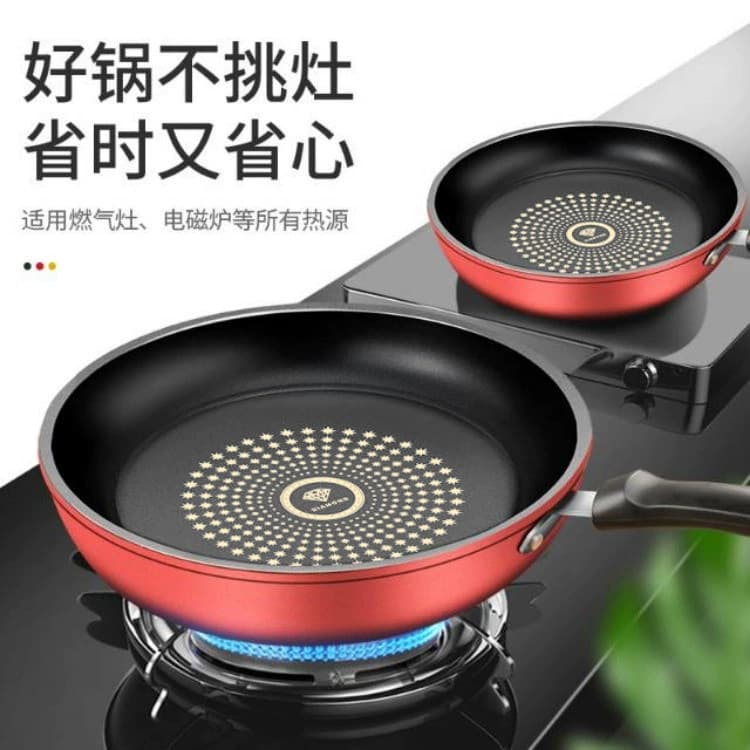 Non-Stick Frying Pan for Home Use, Suitable for Frying Eggs, Steak, Pancakes, and Stir-Frying, Compatible with Gas Stoves and Induction Cookers