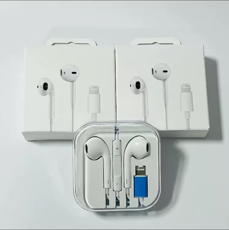 Compatible with iPhone 15 Wired Remote Bluetooth Earphone, Lightning Connector for Apple Phones, Wired Earphone with Microphone