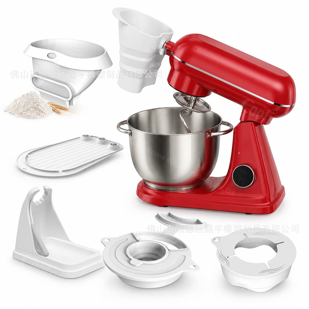 Cross-Border KitchenAid Stand Mixer Accessories Splash Guard Flour Funnel Silicone Non-Slip Mat Kitchen Baking Tools