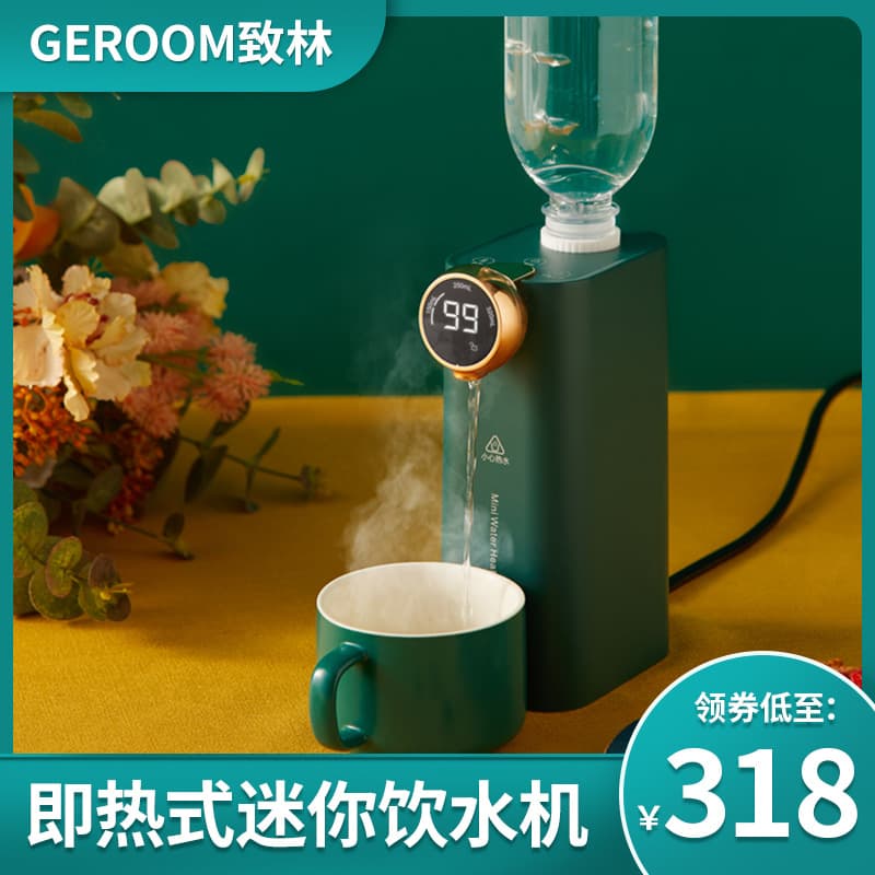 ZhiLin Instant Hot Water Dispenser Home Portable Mini Desktop Rapid Heating Small Boiler Desktop Direct Drinking Hot Water Machine
