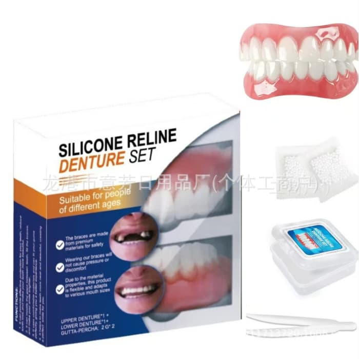 DIY Cosplay Simulation Temporary Dental Veneer Fake Teeth Upper and Lower Teeth Stage Decoration